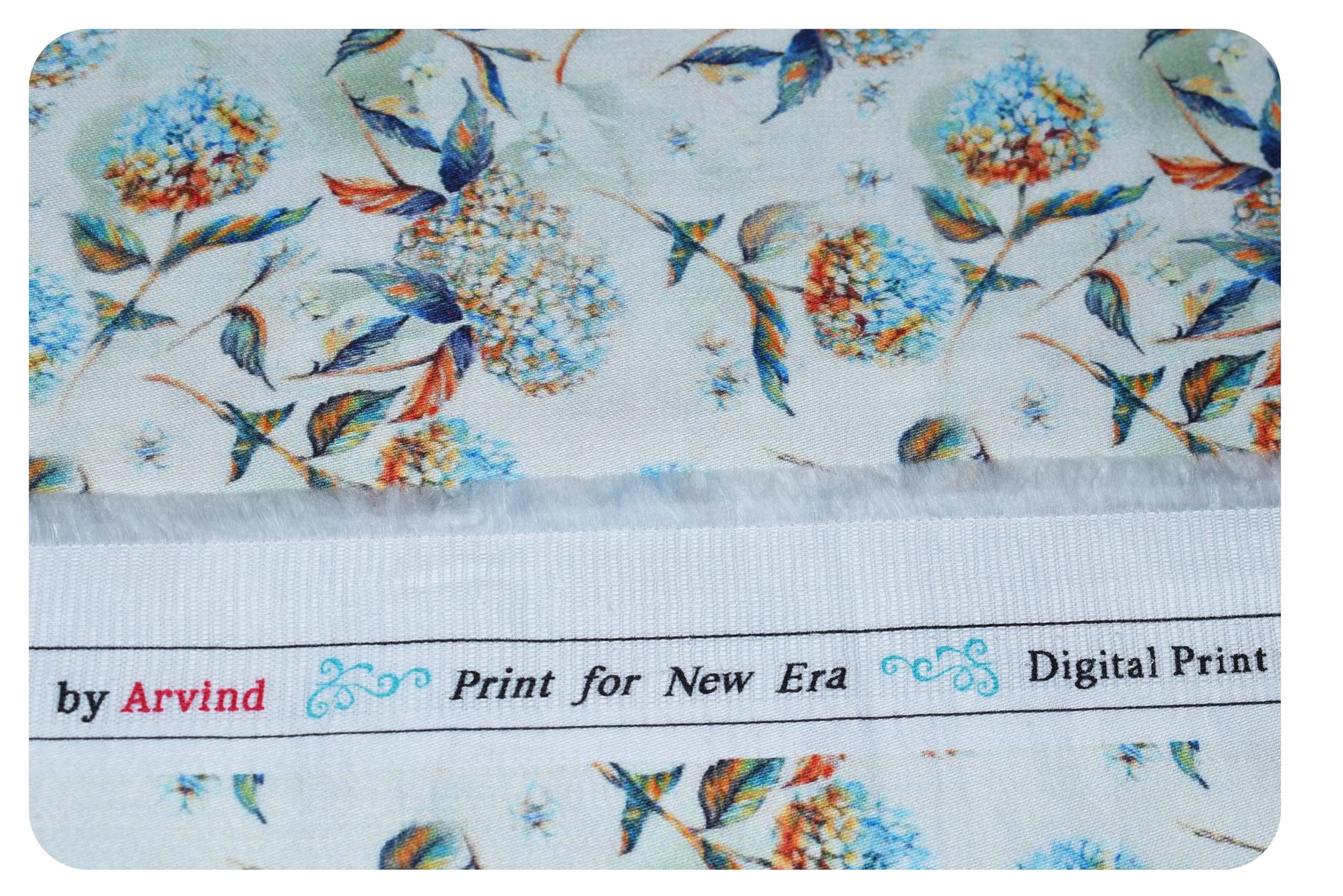 Arvind Men's Premium Cotton Digital Printed Unstitched Shirt or Kurta Fabric (DG01P7) (2 Meter Kurta, Multicolor 2850) 1