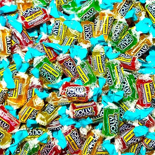 Tropical Jolly Ranchers - Bolsa de caramelos duros a granel de 2 libras. Golden Pineapple Jolly Ranchers, mango, lima y Jolly Ranchers Fruit Punch.