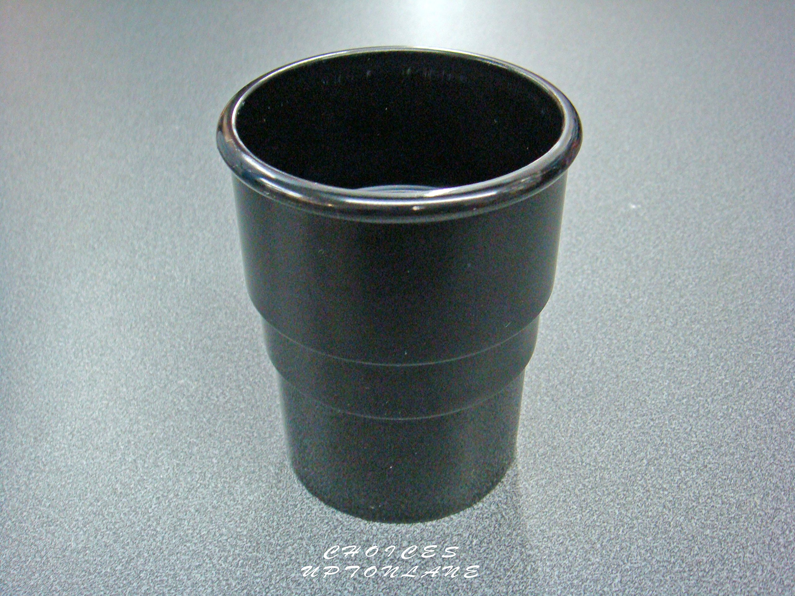 BLACK ROUND 68MM DOWN PIPE STRAIGHT CONNECTOR