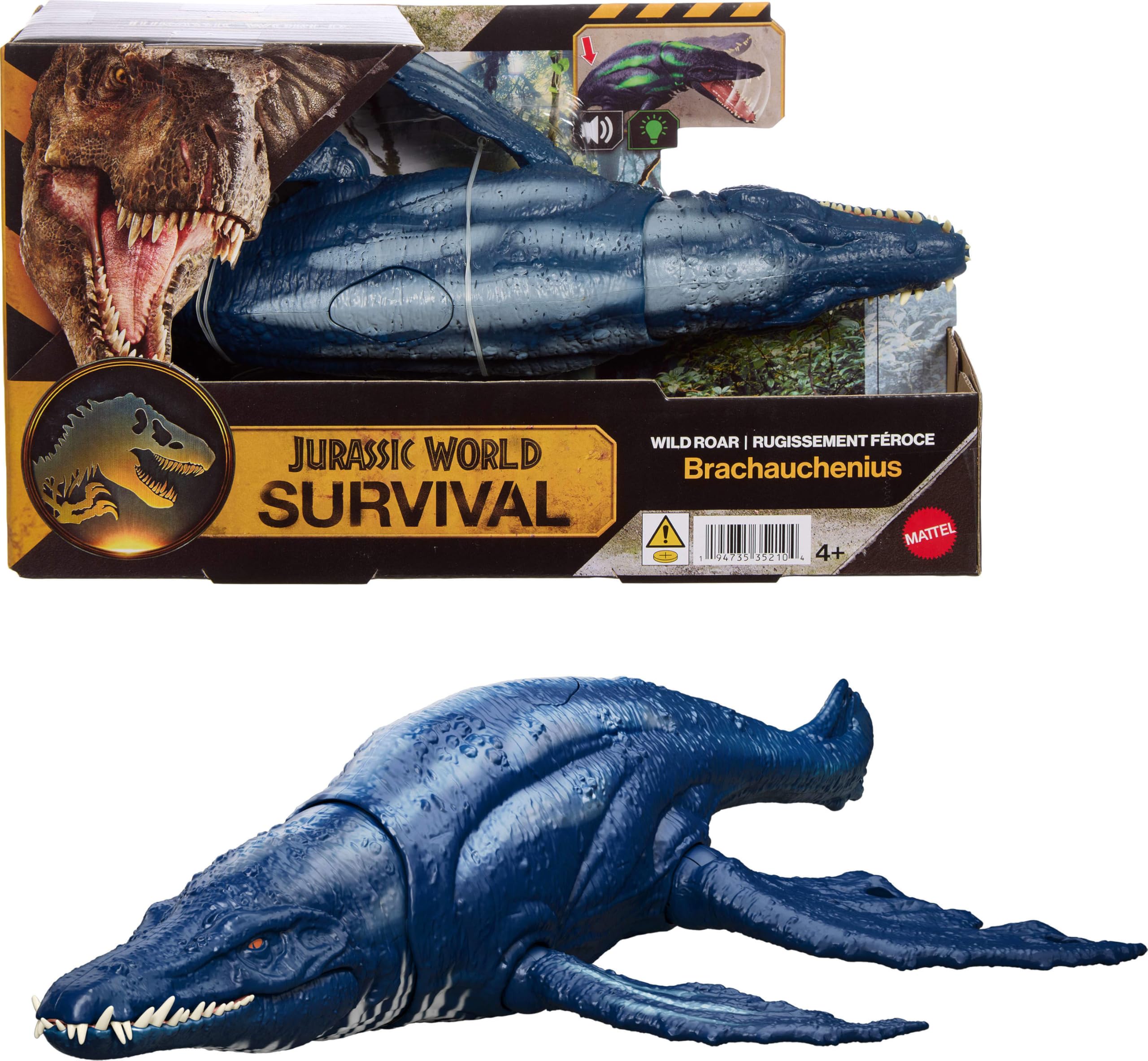 Amazon.com: Mattel Jurassic World Wild Roar Brachauchenius Amazon.com: Mattel Jurassic World Wild Roar Brachauchenius