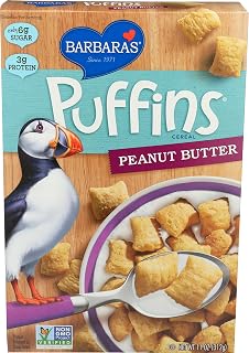 Barbara's Bakery Peanut Butter Puffins Cereal 311 gm