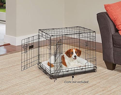 Vista 80 de Cama para mascotas MidWest Bolster, ideal para cajas de metal para perros, se puede lavar a máquina y secar, 36 - pulgadas, Rosado Blush