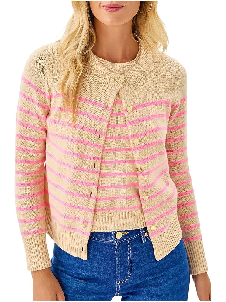 Beige Lilly Pulitzer Fairley Stripe Sweater SE
