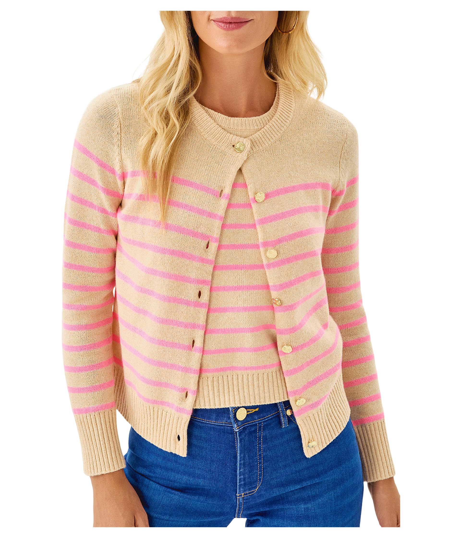 Lilly Pulitzer Womens Fairley Stripe Sweater Se