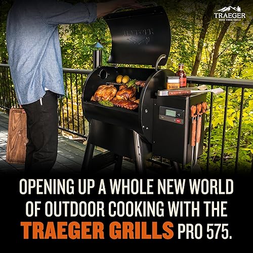 Miniatura 6 de Traeger Grills Pro 575 - Parrilla de pellets de madera y ahumador con Wifi, habilitado para aplicaciones, color negro