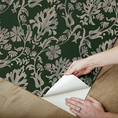 Miniatura 8 de RoomMates Blooming Damask Taupe - Papel tapiz autoadhesivo