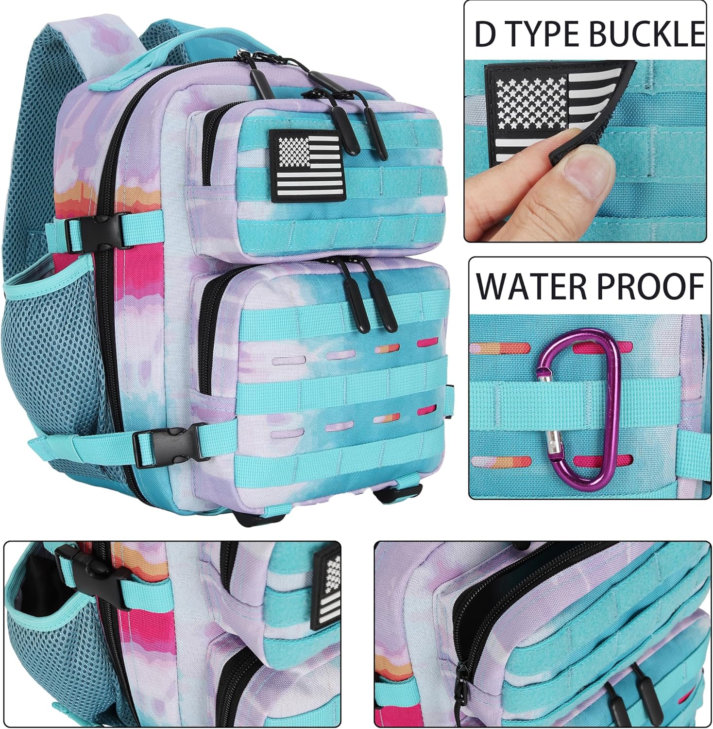 9L Mini Tactical Backpack for Men and Women Tactical Backpack Small for Hiking Small Tactical Bag Fitness Pack - Image 3