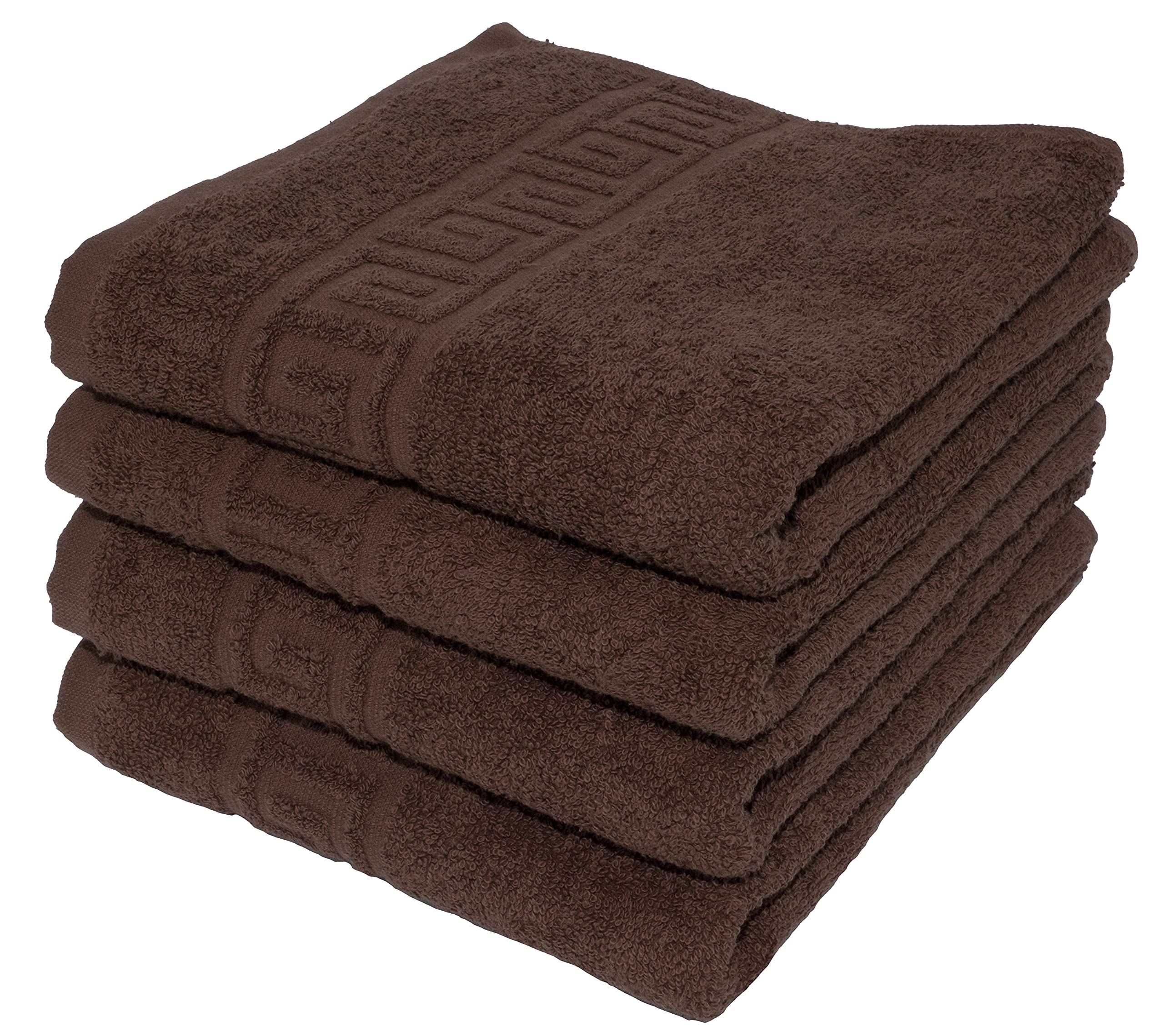 LIGHT TURQUOISE 2 X BATH TOWELS SET, 70X140 LARGE SIZE 100% NATURAL COTTON 500 GSM THICK ABSORBENT TOWEL, HOTEL QUALITY RINGSPUN — view 15