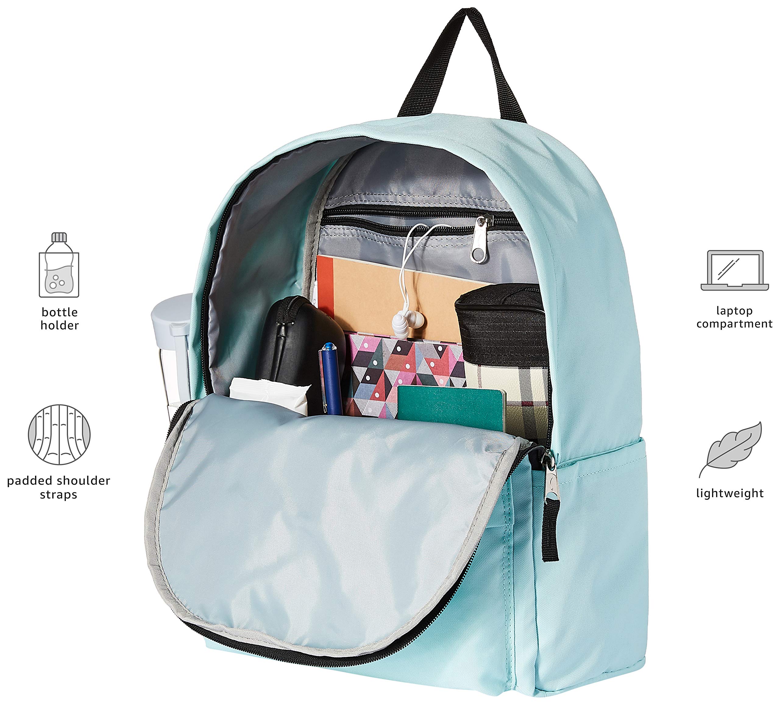 amazonbasics classic school backpack