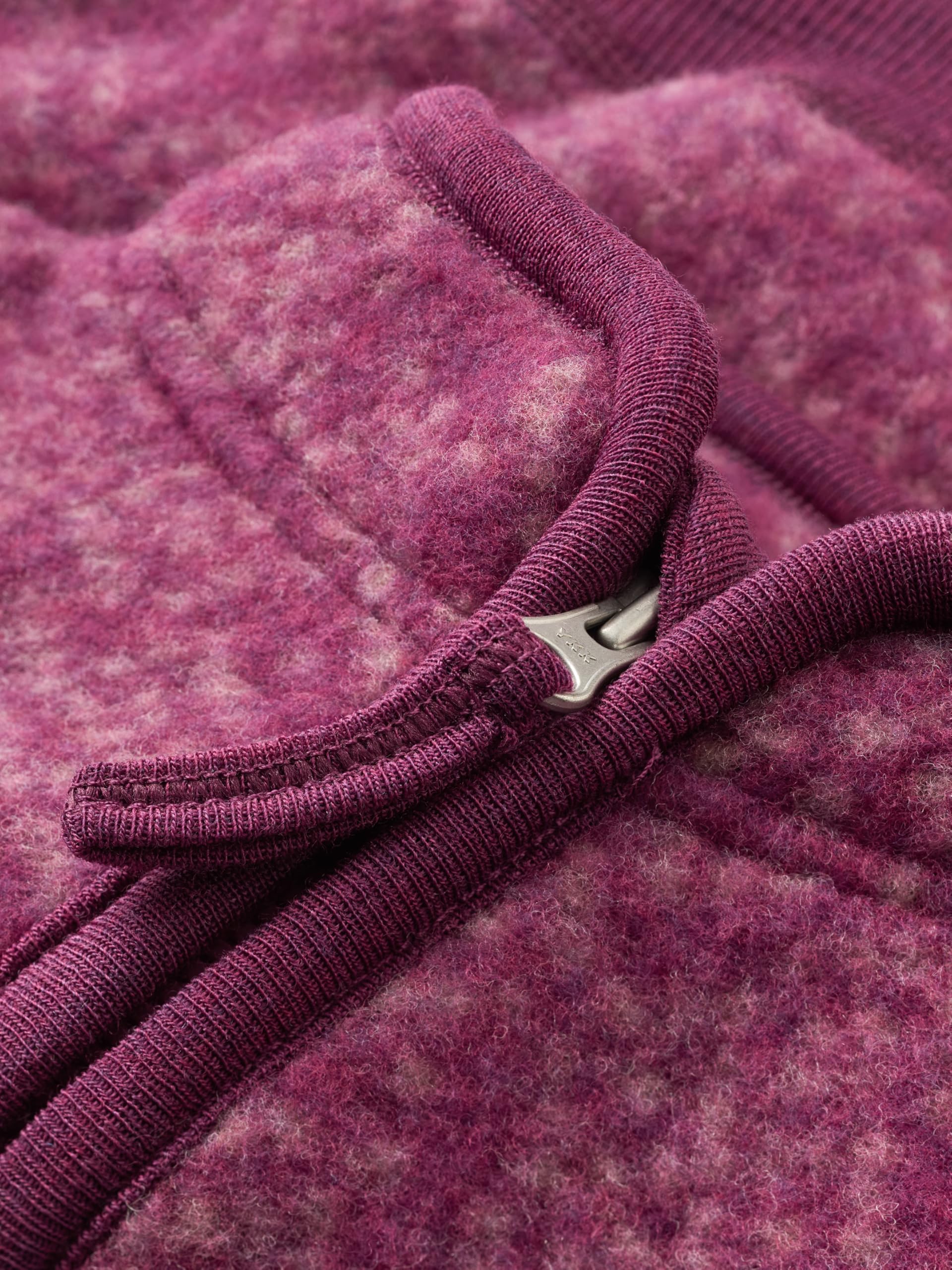 Dilling Babyjacke aus Merinowollfleece mit halbem Reißverschluss
