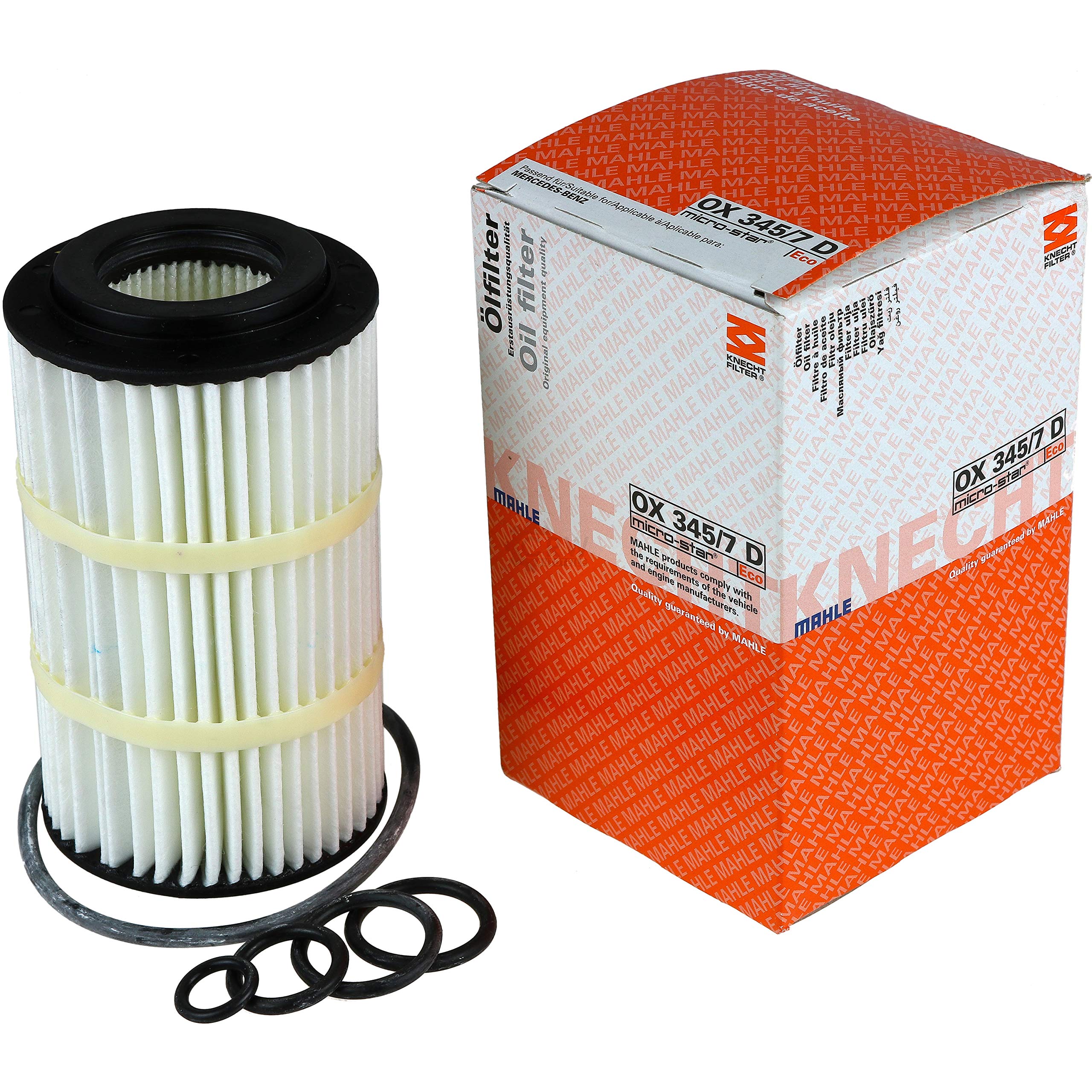 Paquete de inspección Kit de mantenimiento con filtro de aceite OX 345/7D, filtro de aire LX 804/S, anillo de sellado