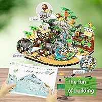 Vista 2 de Zoo Architecture - Juego de bloques de construcción micro – 4800 piezas, Animals Park MIni Bricks, kit de modle, regalo para adultos y mayores de 14
