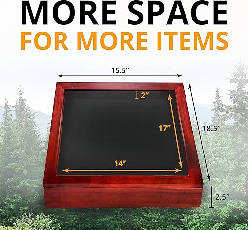 Vista 15 de Marco de caja de sombra grande de 12 x 15, vitrina de caja de sombra profunda, caja de sombra blanca, marco de imagen Shadowbox, caja de sombra