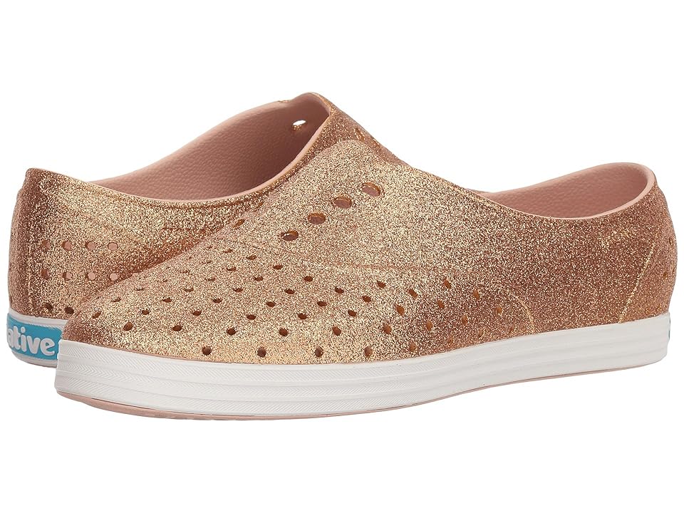 

Native Shoes Jericho Bling (Rose Gold Bling/Shell White) Women's Slip on Shoes