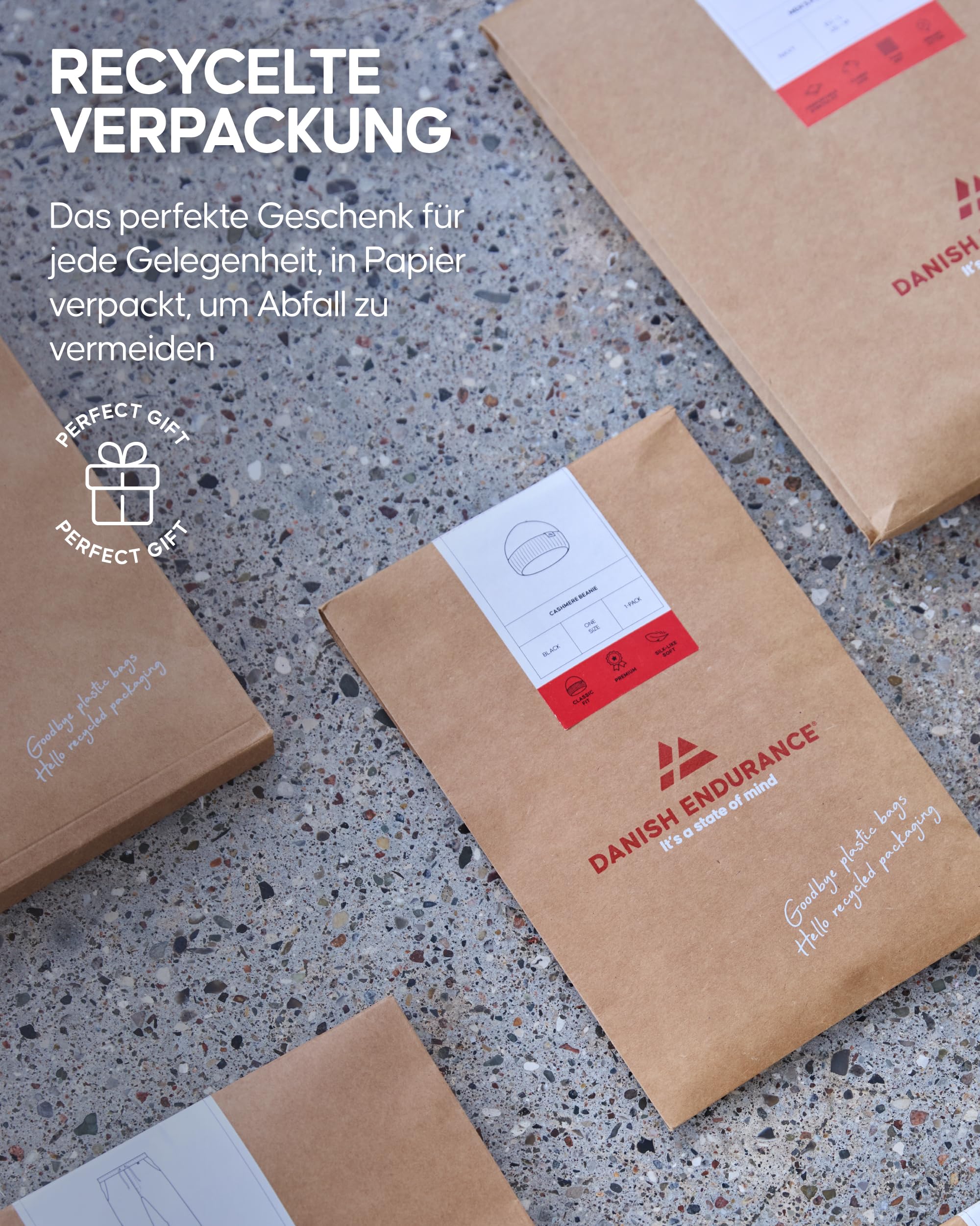 DANISH ENDURANCE Merino Socken mit Knopfsystem, Atmungsaktiv, 3 & 5 Paar | Merino Wollsocken mit Knopfsystem, Warm & Geruchshemmend, für Alltag, Büro & Business, Unisex