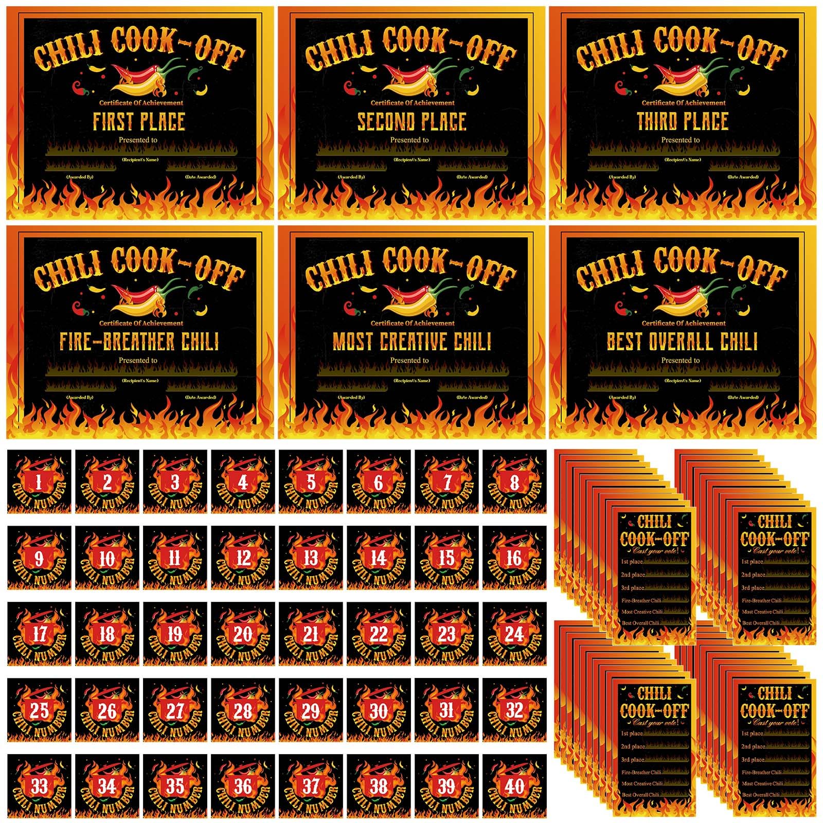 Kit concours chili pour fête de quartier : pack déco et vote convivial - 7
