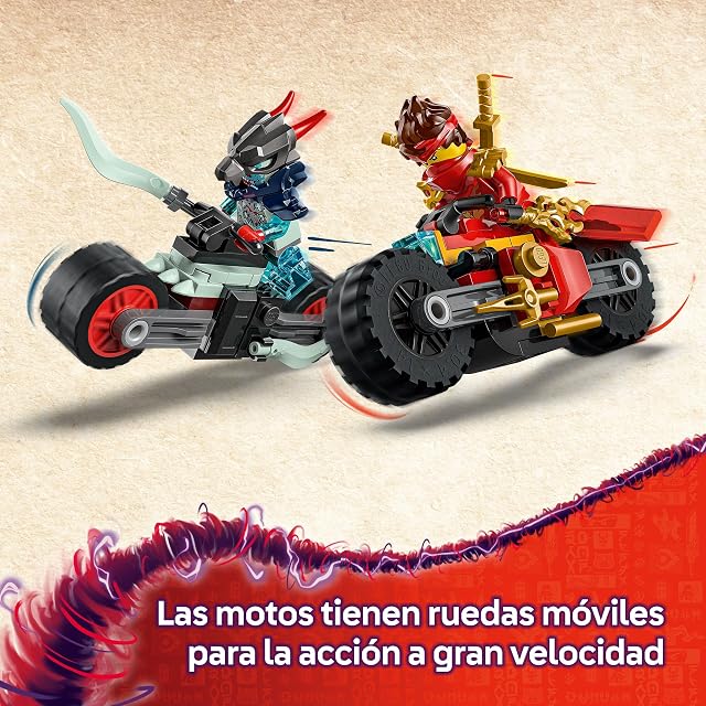Foto 3 de 8 de LEGO - Juego de construcción Carrera Relámpago en Moto de Kai LEGO Ninjago - 71838