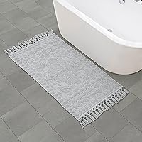 Vista 56 de French Connection - Alfombra Nellore de baño con flecos