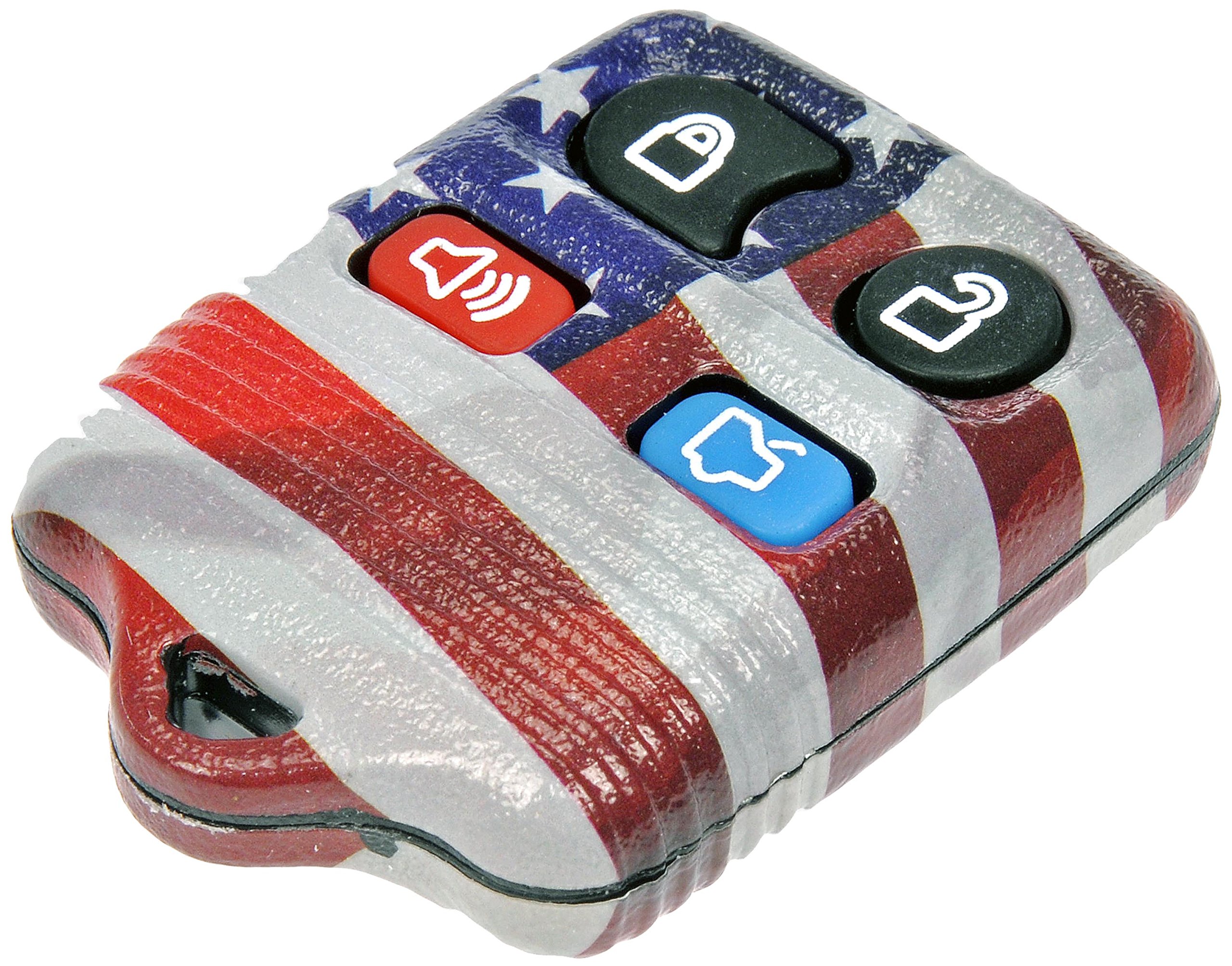 Dorman 13607Us Keyless Entry Transmitter Cover Compatible With Select Ford/Lincoln/Mercury Models, Red; White; Blue