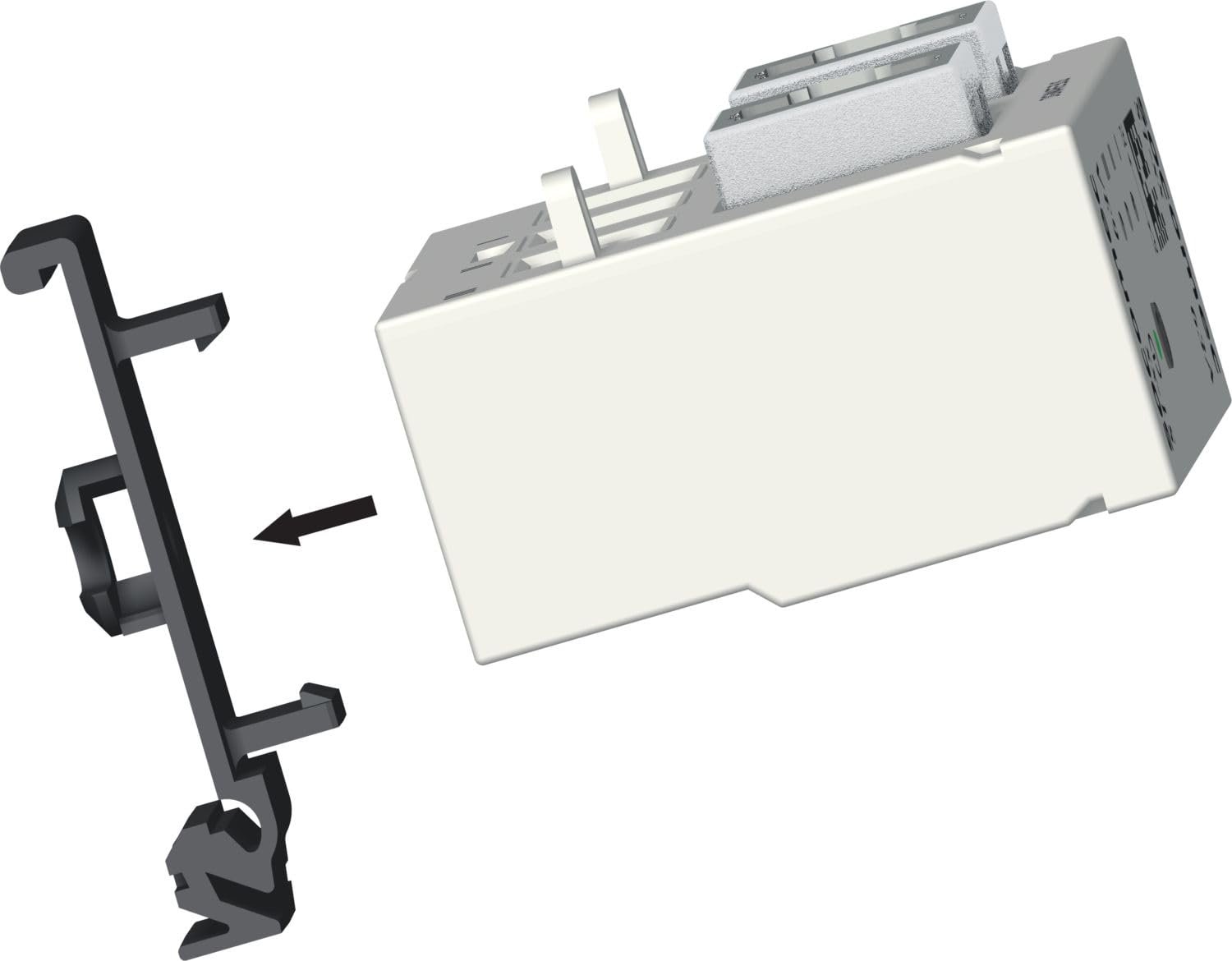 Soporte de montaje para riel DIRIS-Digiware S evita vibraciones 2