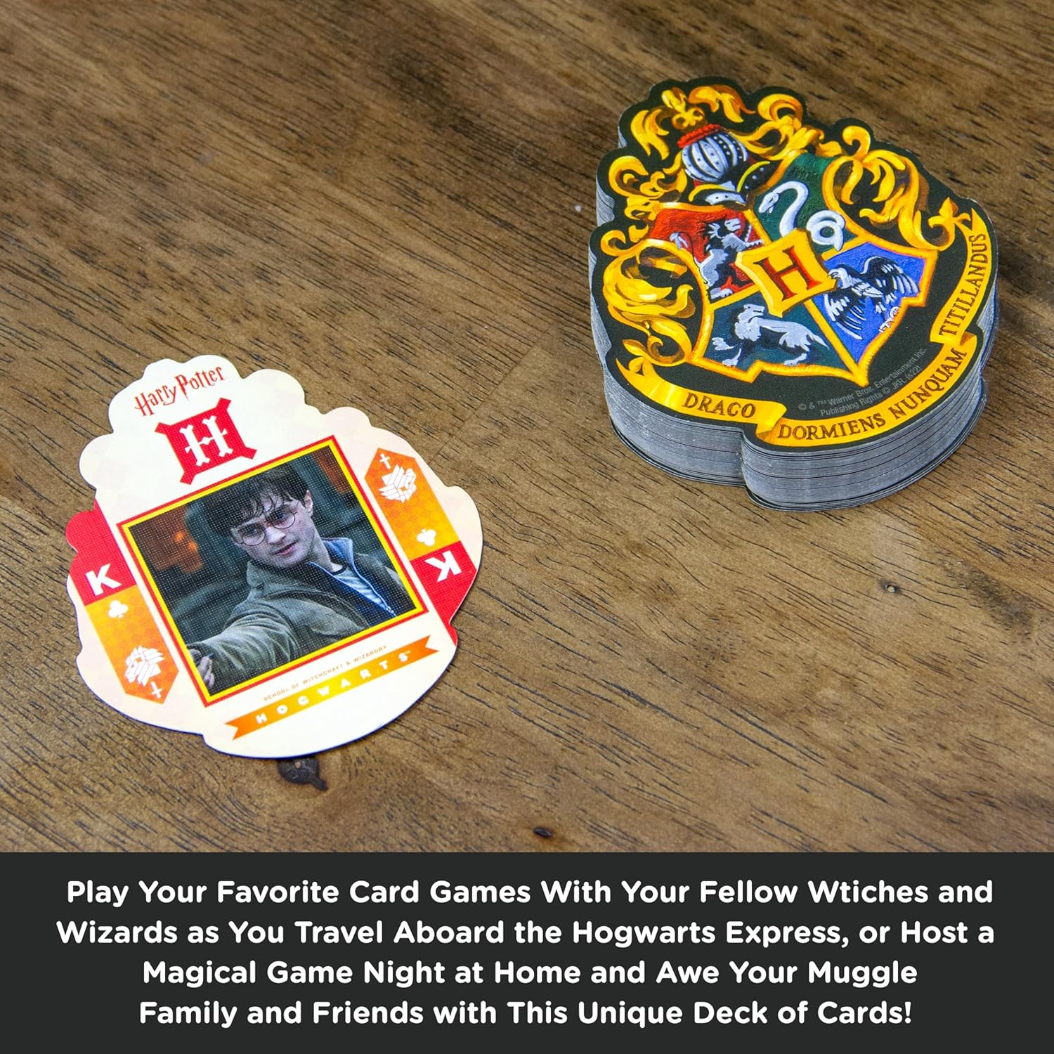 AQUARIUS Harry Potter Shaped Playing Cards - Harry Potter Shaped Deck of Cards for Your Favorite Card Games - Officially Licensed Harry Potter Merchandise & Collectibles