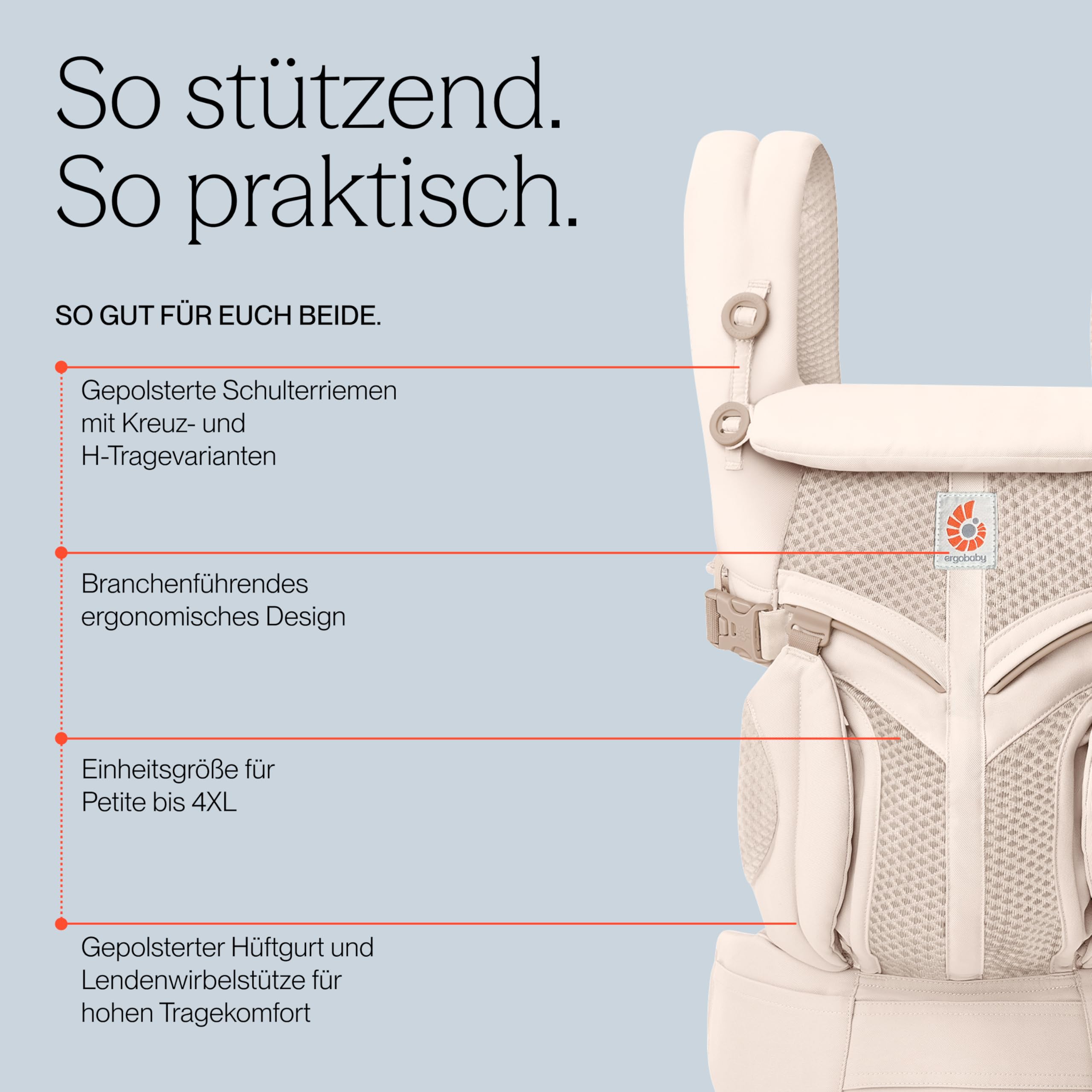 Ergobaby Babytrage Omni 360 Cool Air Mesh Ansicht 5