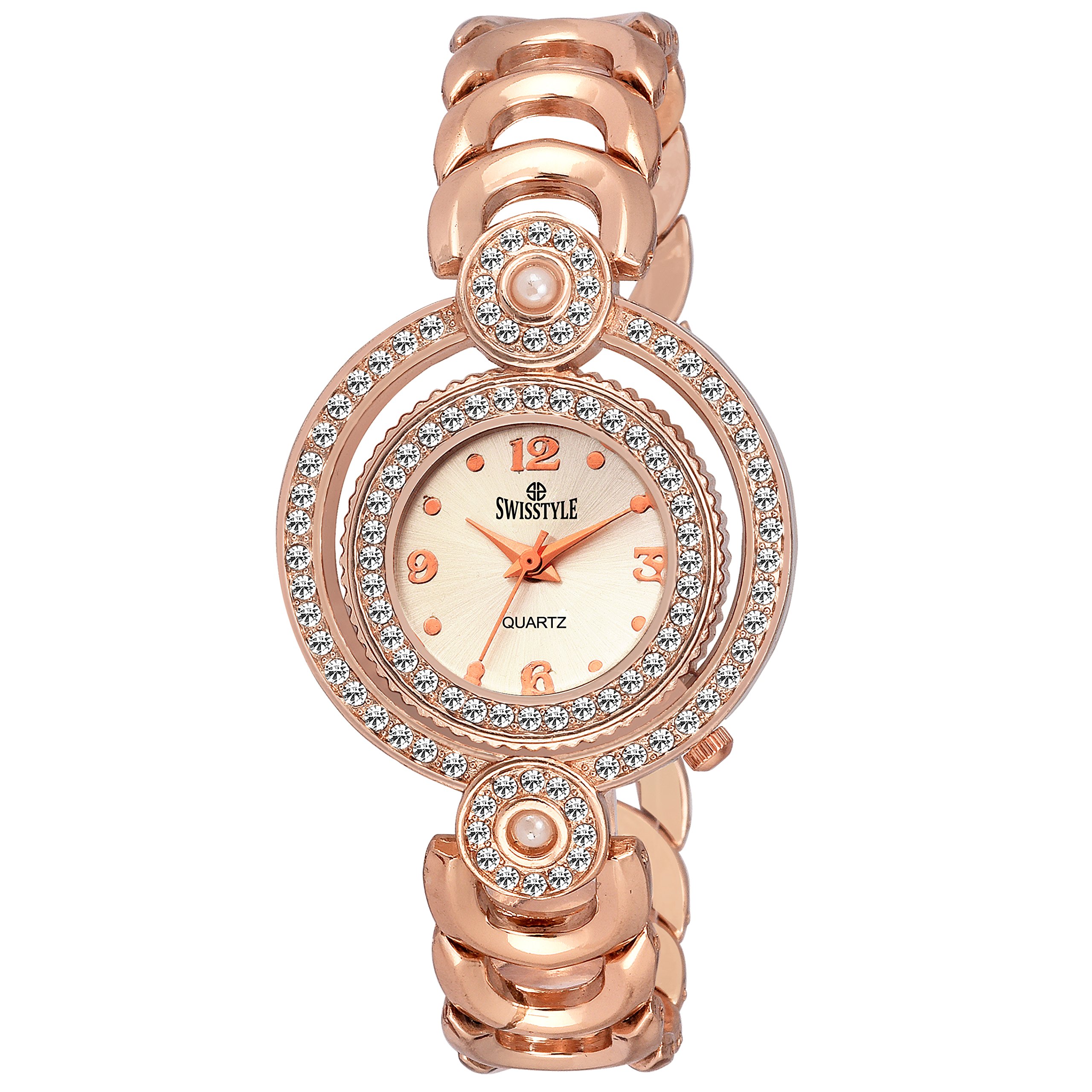 Swisstyle Analog Copper Dial Womens Watch - SS-LR246-CPR-CPR (B06WV8BDS9) Amazon Price History, Amazon Price Tracker