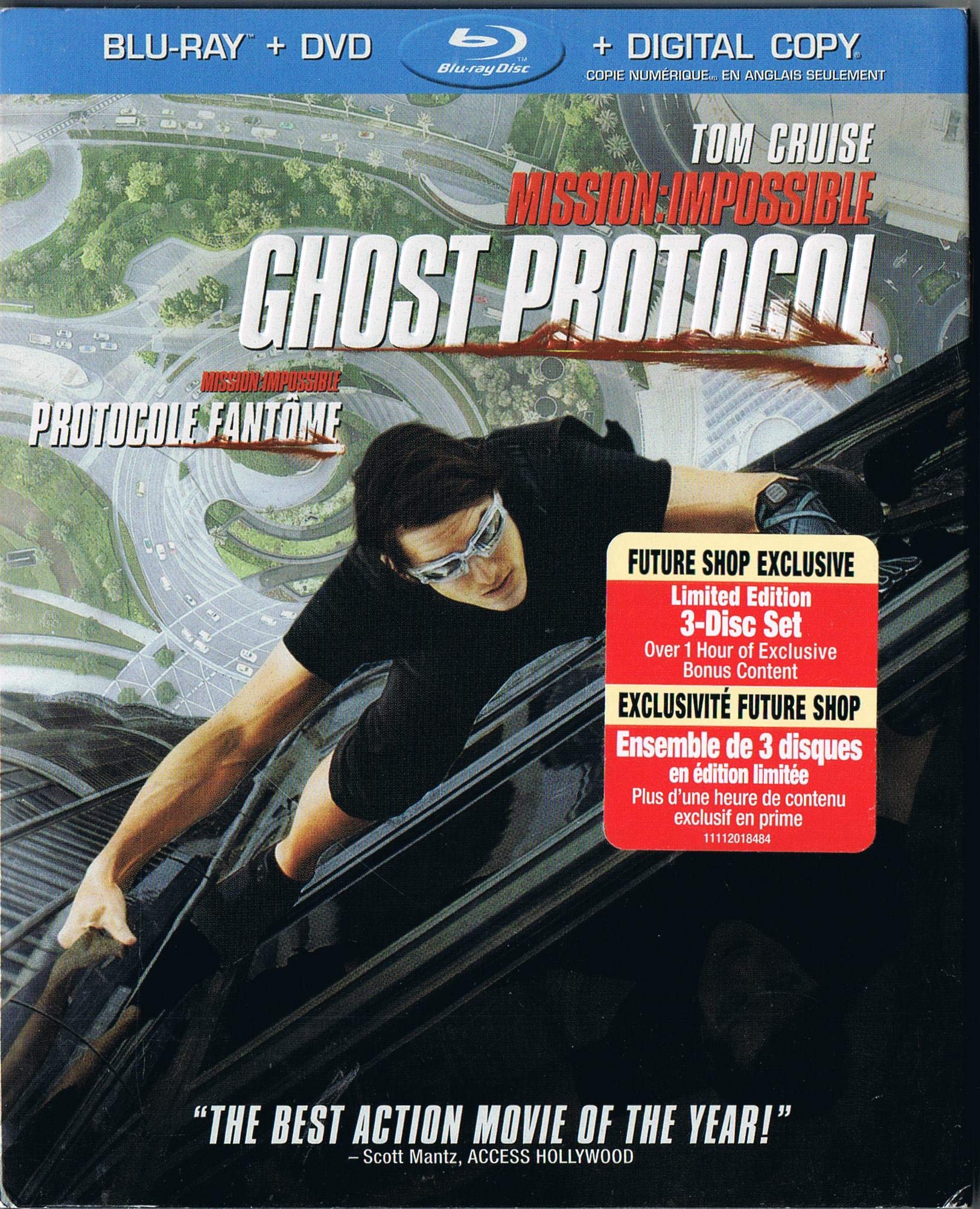 Mission Impossible Ghost Protocol (Future Shop Exclusive / Mission Impossible Protocole Fantome (Exclusivité Future Shop) (Languages & Subtitles: English, French, Spanish & Portuguese) [DVD]