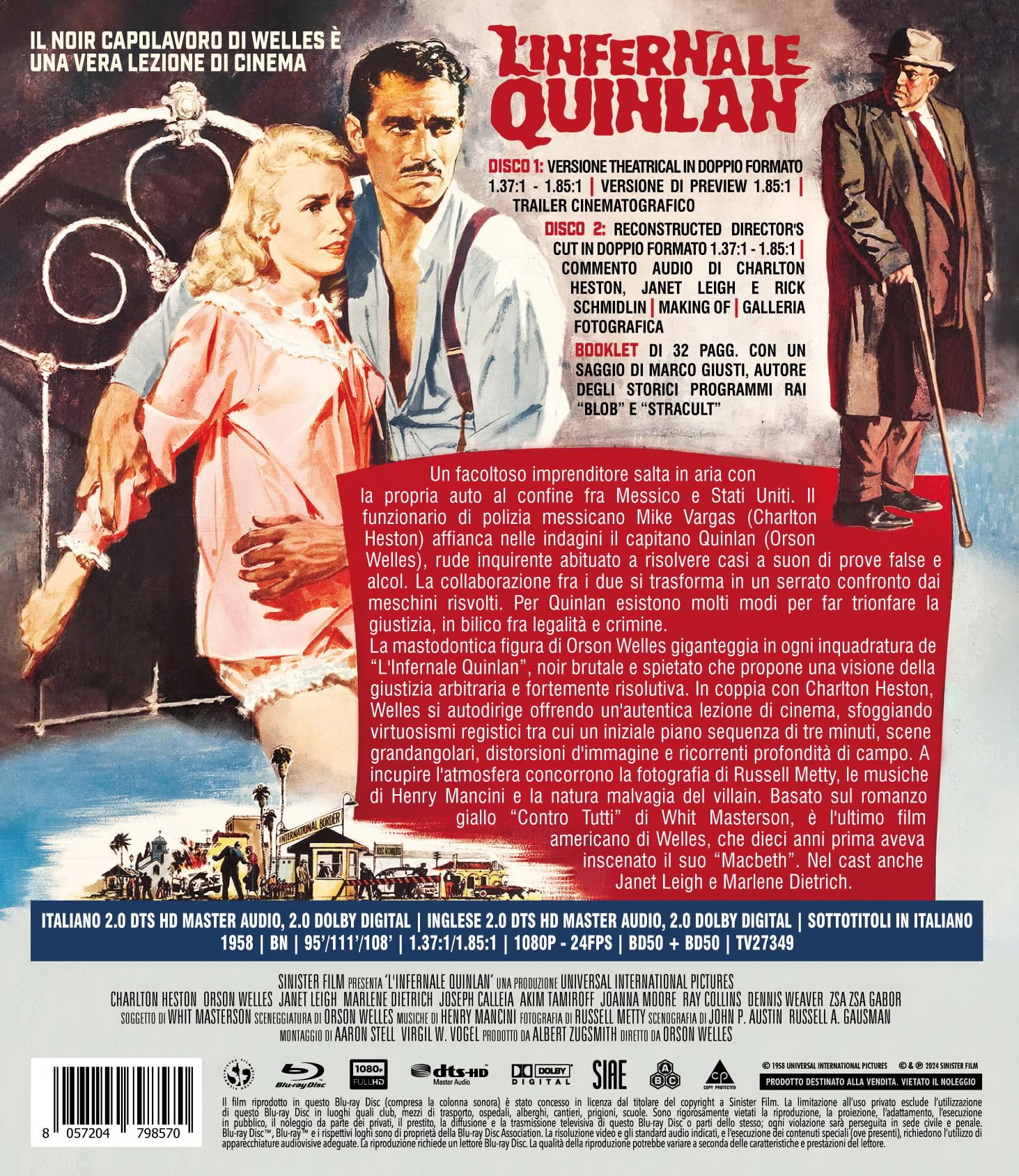 Infernale Quinlan, L', Special Edition, 2 Blu-Ray
