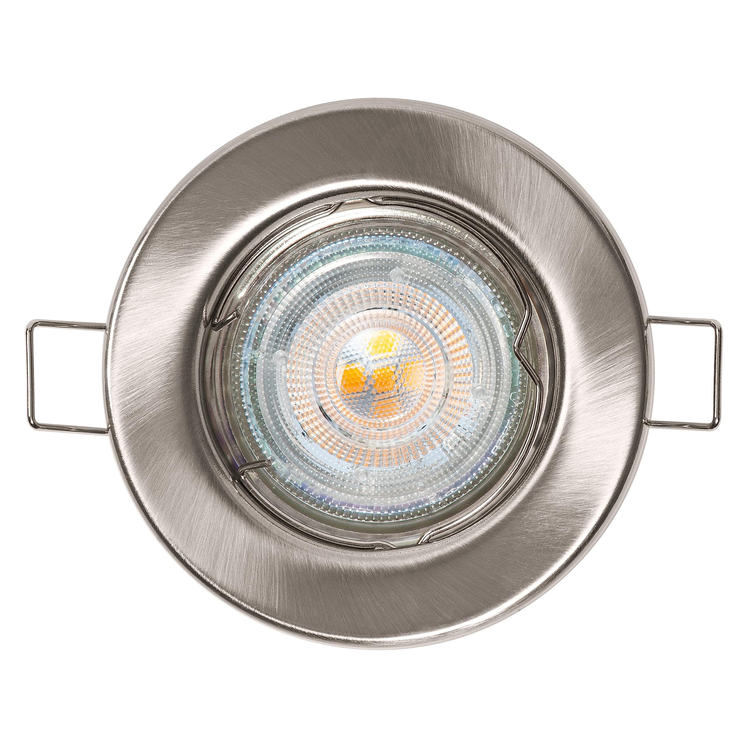 LEDVANCE Spot Subsiders in 5-Pack, Including 5X Gu10 Lamps (5X 2.6W), Brushed Nickel, Metallic Housing, Ip20 Protection - Image 4