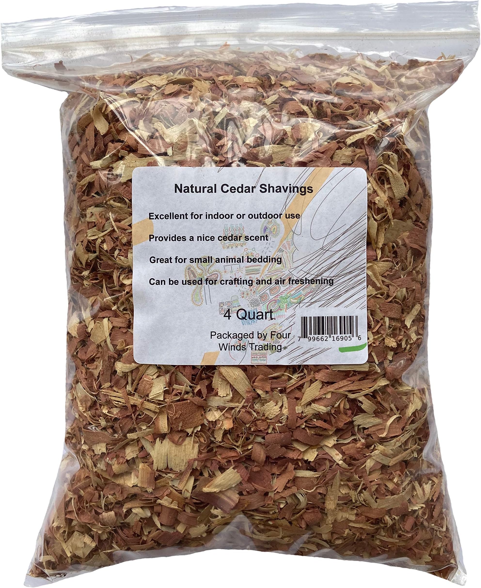 Natural Cedar Shavings (4 Quart)