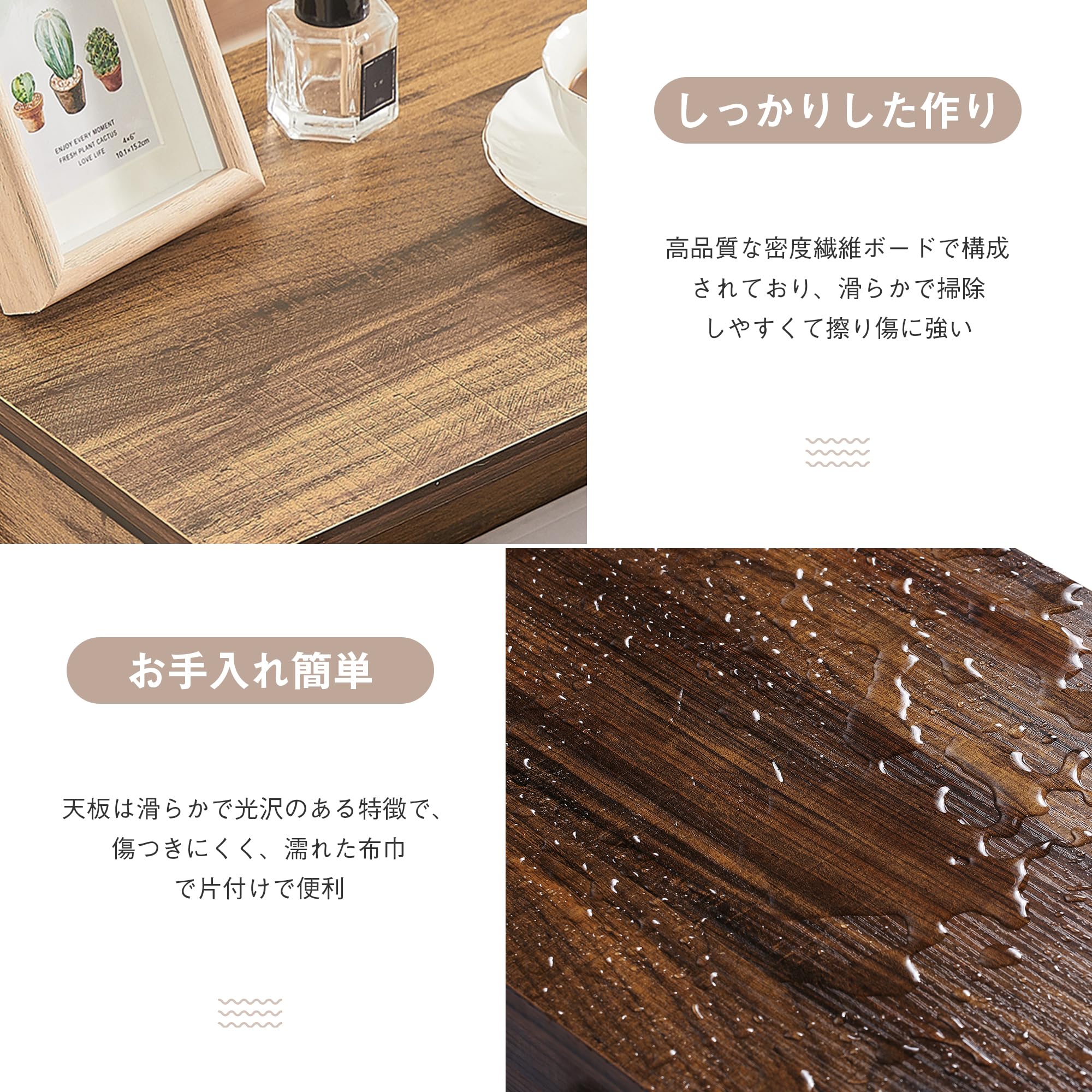 Amazon｜VECELO サイドテーブル 引き出し付き ナイトテーブル ベッド