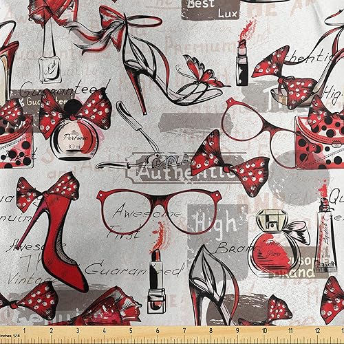 Miniatura 133 de Lunarable Tela suculenta de The Yard, flores en acuarela estilo pintura coloridas flores de primavera tema de jardinería, tela de microfibra