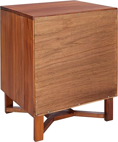 Miniatura 10 de Safavieh Home Collection Hedwig - Mesita de noche de ratán natural de 2 puertas