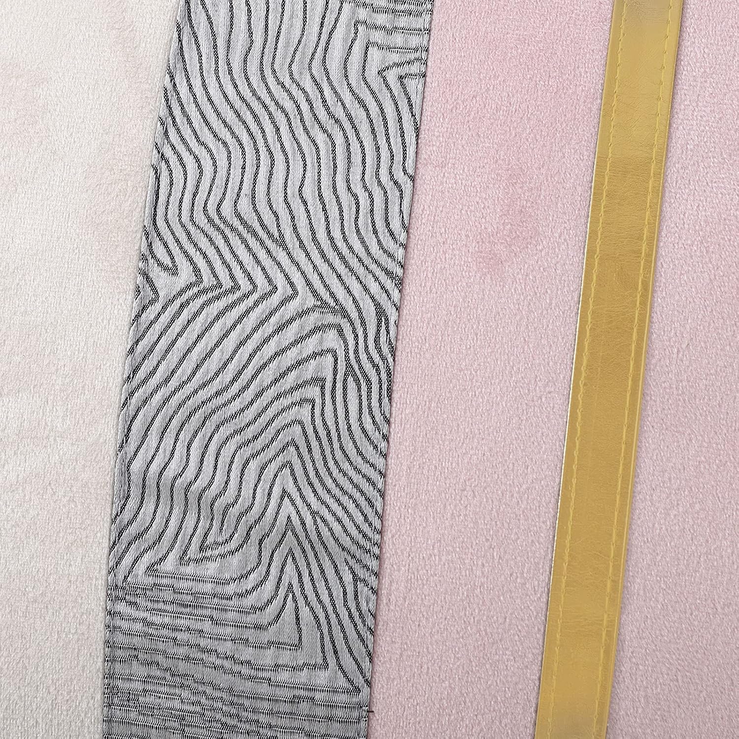 Yaertun Pack of 2 Patchwork Velvet Square Decorative Throw Pillow Cover with Gold Striped Leather Cushion Cases Modern Luxury Pillowcases for Couch Sofa Bed 22x22 Inches Pink