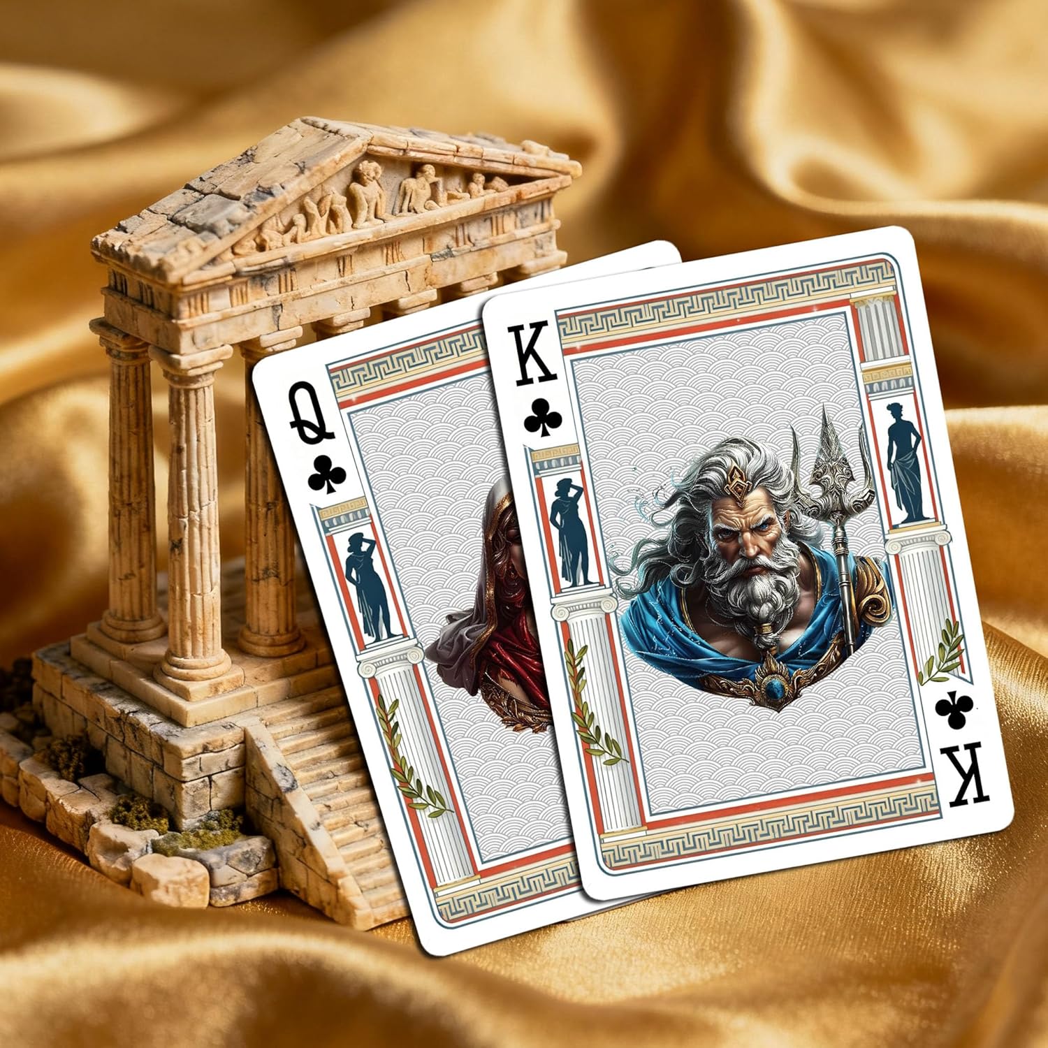 Epic Mythology Element Style Playing Cards, 54 Different Illustrations, Ultra-HD Patterns, Dual-Sided Non-Slip Texture Design