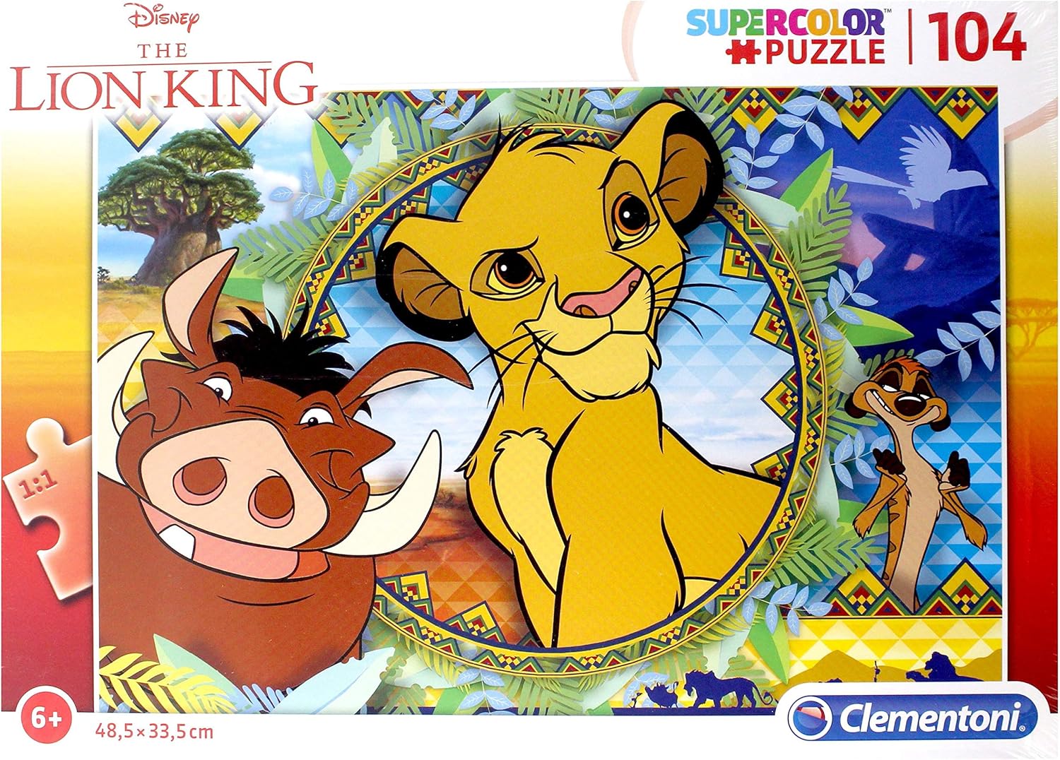 Clementoni - 27287 - スーパーカラー ライオンキング パズル 子供用 - 104ピース