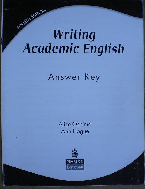 Portada de Writing Academic English Answer Key