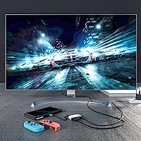 Vista 5 de Switch Dock for Nintendo Switch,Portable Dock with HDMI TV USB 3.0 Port and USB C Charging,Compatible with Nintendo Switch Steam Deck MacBook ProAir