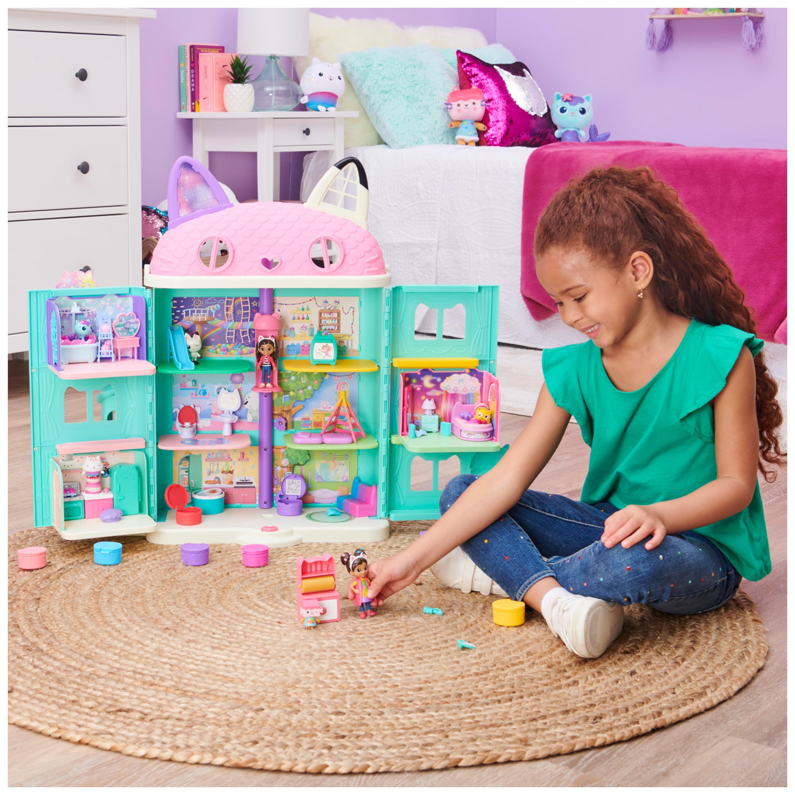 Gabby's Dollhouse, Mini set Studio d’arte, con Gabby e Baby Scatola, giochi per bambini dai 3 anni in su