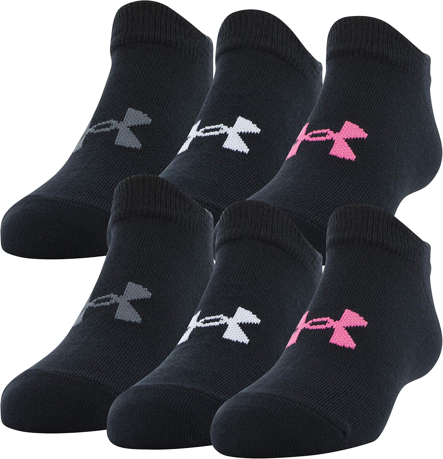 Under Armour Youth Essential 2.0 No Show Socks, 6-Pairs : Clothing, Shoes & Jewelry