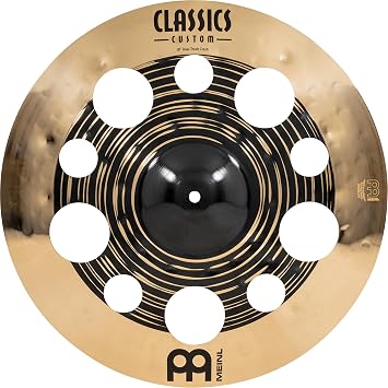 Classics Custom Dual 18" Trash Crash Cymbal for Drum Set, Dark/Brilliant MADE IN GERMANY B12 Bronze,