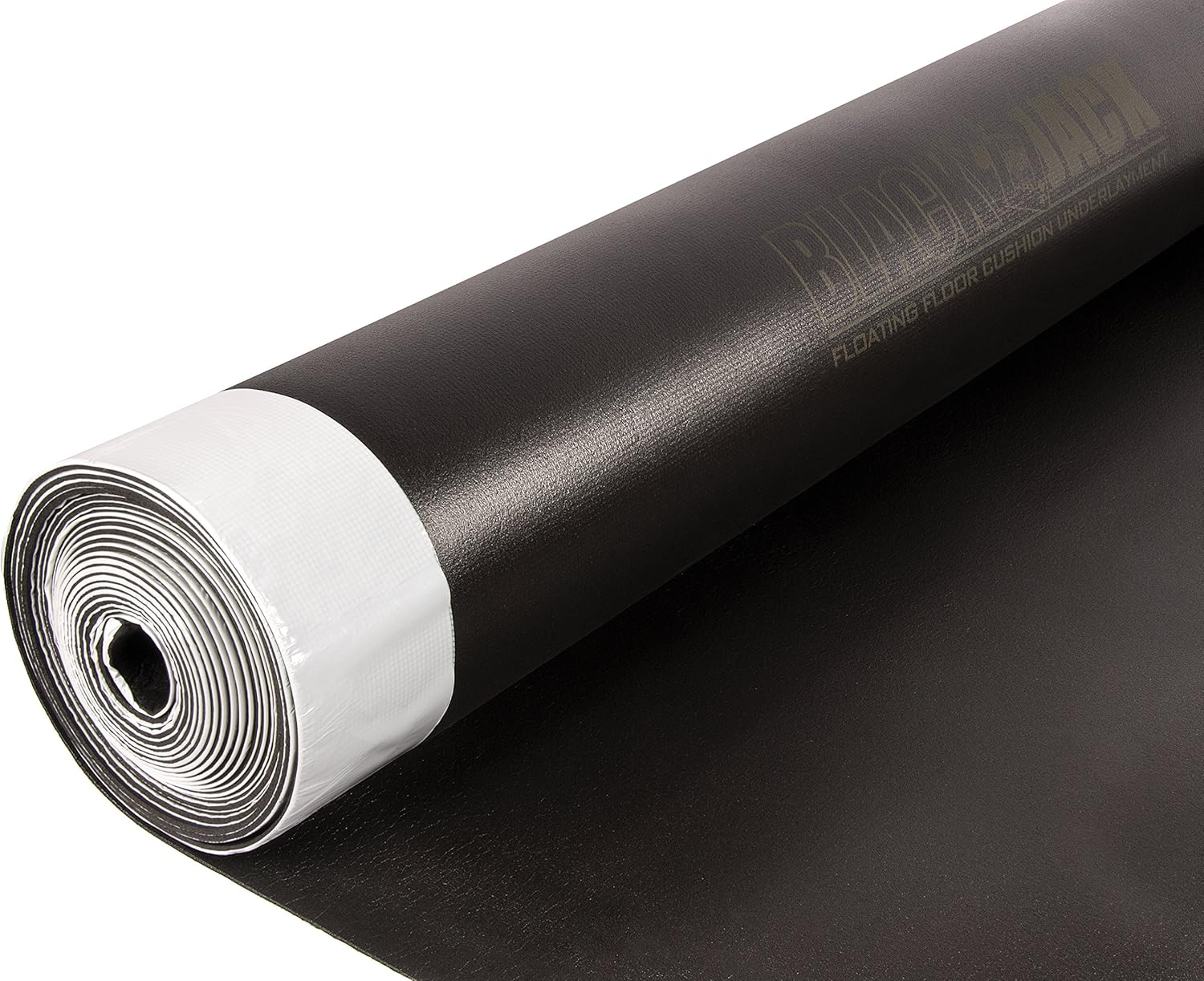 Roberts Black Jack 100 sq. ft., 28 ft. x 43 in. x 2.5 mm Premium 2-in-1 Underlayment for Laminate and Engineered Wood Floors - Laminate Floor Coverings - 