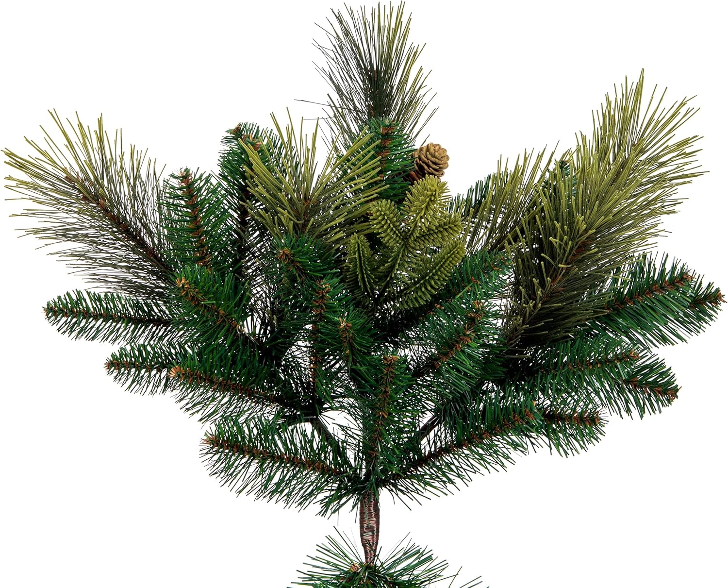 Vickerman 6.5' x 56" Emerald Mixed Fir Artificial Christmas Tree - Unlit - Festive and Modern - Unlit Artificial Tree - Indoor Christmas Tree - Holiday Seasonal Decor