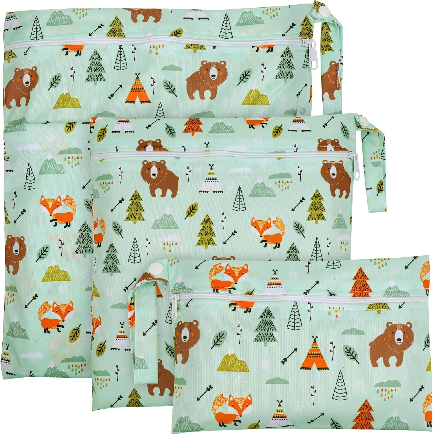 2 Borsette Pannolini Lavabili - Wetbag Impermeabile Per Viaggi E Piscina - Foto 6