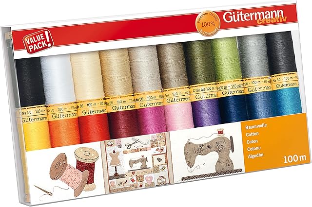 Gutermann Thread Set, Multi-Colour, 100 m