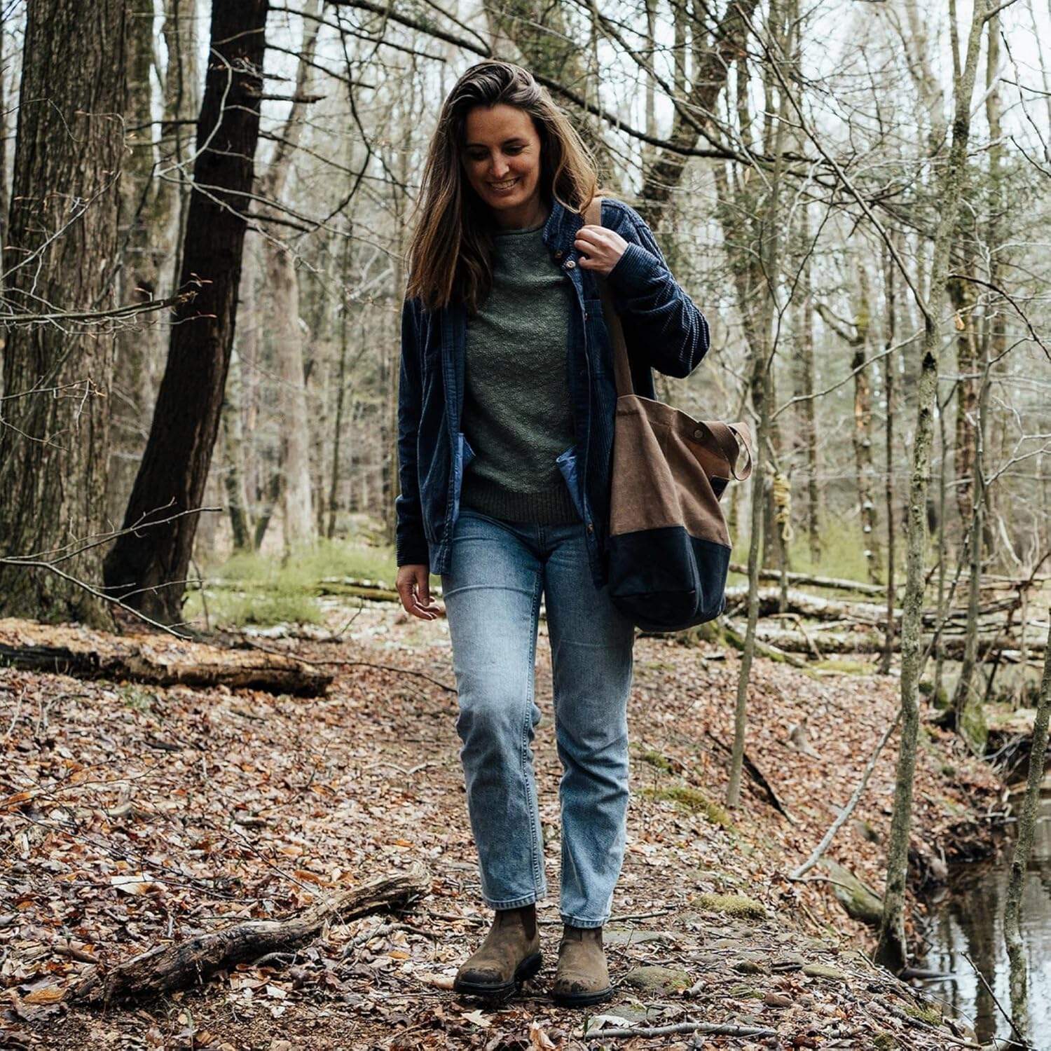 Barebones Neelum Large Waxed Canvas Tote Bags - Heavy Duty Canvas Bag and Reusable Grocery Bag - Image 3