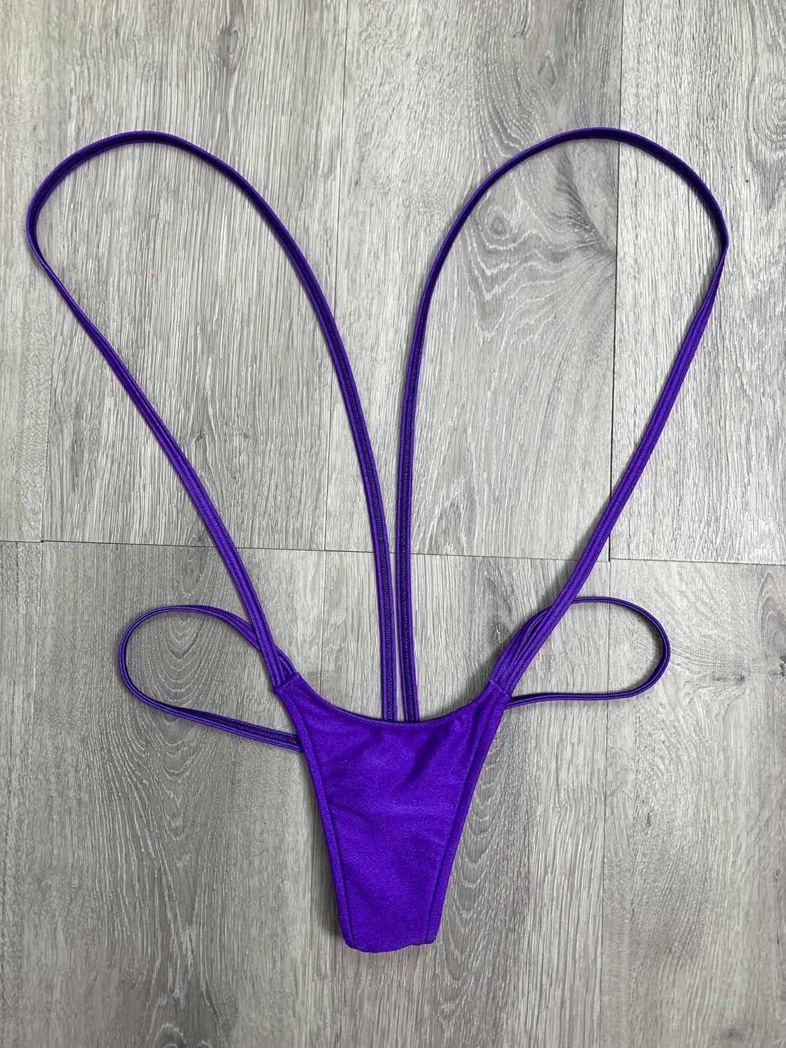 Freya's Boutique Purple Bikini Thong Slingshot Mini G-String Bottom Panty Strap Micro Skimpy Thong Swimwear Exotic Pole Stripper Dancewear Underwear Rave Outfits Clubwear - Image 8
