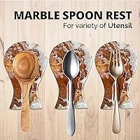 Vista 9 de Soporte para cuchara de cristal de calcita verde hecho a mano de lujo para encimera de cocina, el mejor soporte para espátula para accesorios