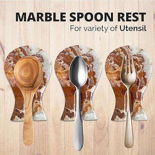 Miniatura 9 de Soporte para cuchara de cristal de calcita verde hecho a mano de lujo para encimera de cocina, el mejor soporte para espátula para accesorios de